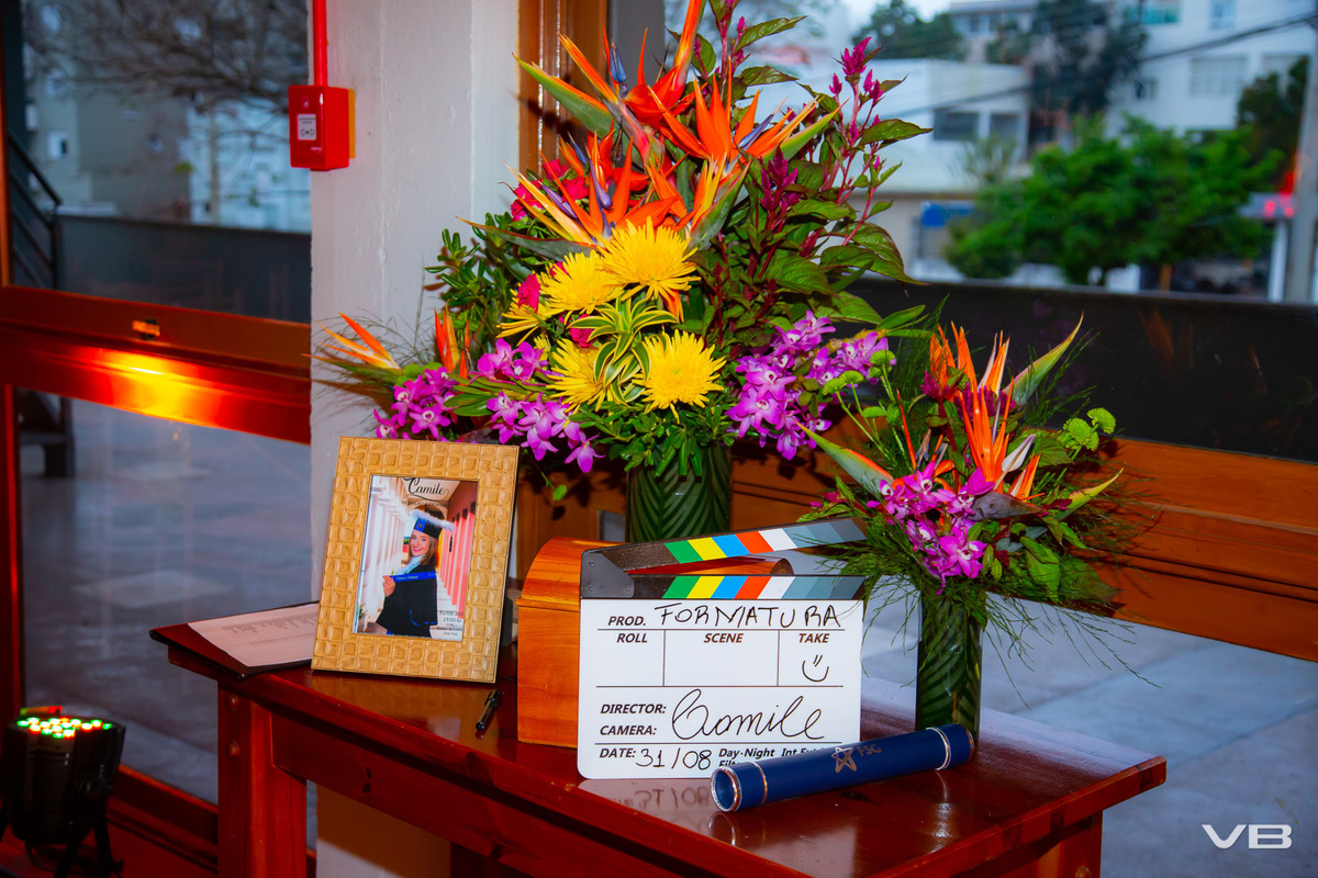 Festa de Formatura Camile Bissani, no Espaço de Eventos Dom Vital, na Sociedade Alfredochavense em Veranópolis, produção de VB Vídeo Produções