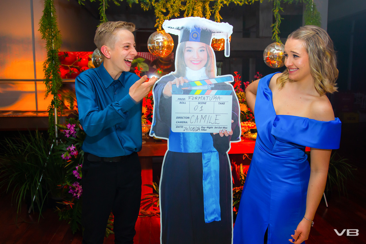 Festa de Formatura Camile Bissani, no Espaço de Eventos Dom Vital, na Sociedade Alfredochavense em Veranópolis, produção de VB Vídeo Produções