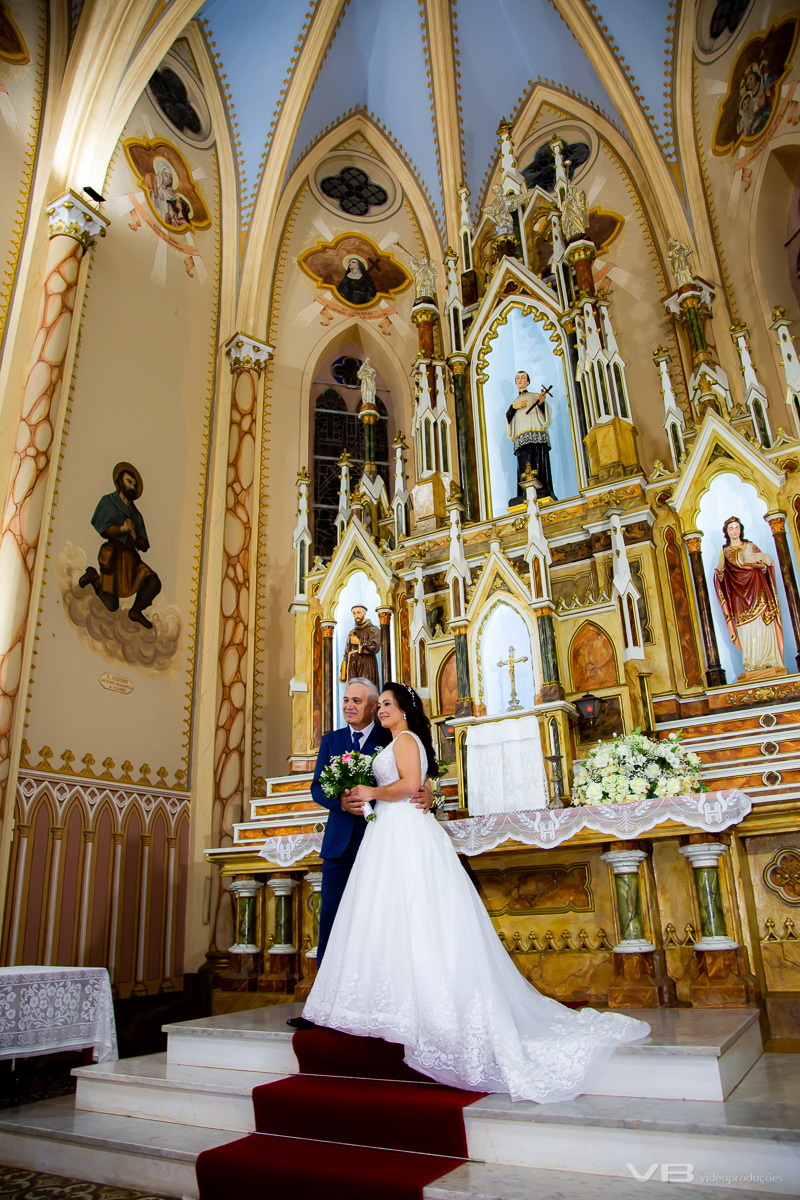 samento Juliano e Simone, Igreja Matriz São Luiz Gonzaga de Veranópolis,  cobertura de VB Vídeo Produções