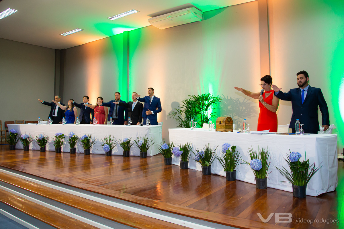 Cerimônia de Posse do Prefeito, vice-prefeita e vereadores de Vila Flores em 01 de janeiro de 2025.