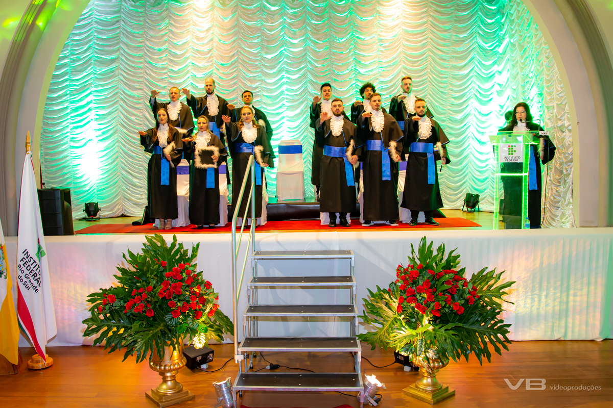 Formatura IFRS Campus Veranópolis, produção de VB Vídeo Produções, na Casa da Cultura de Veranópolis