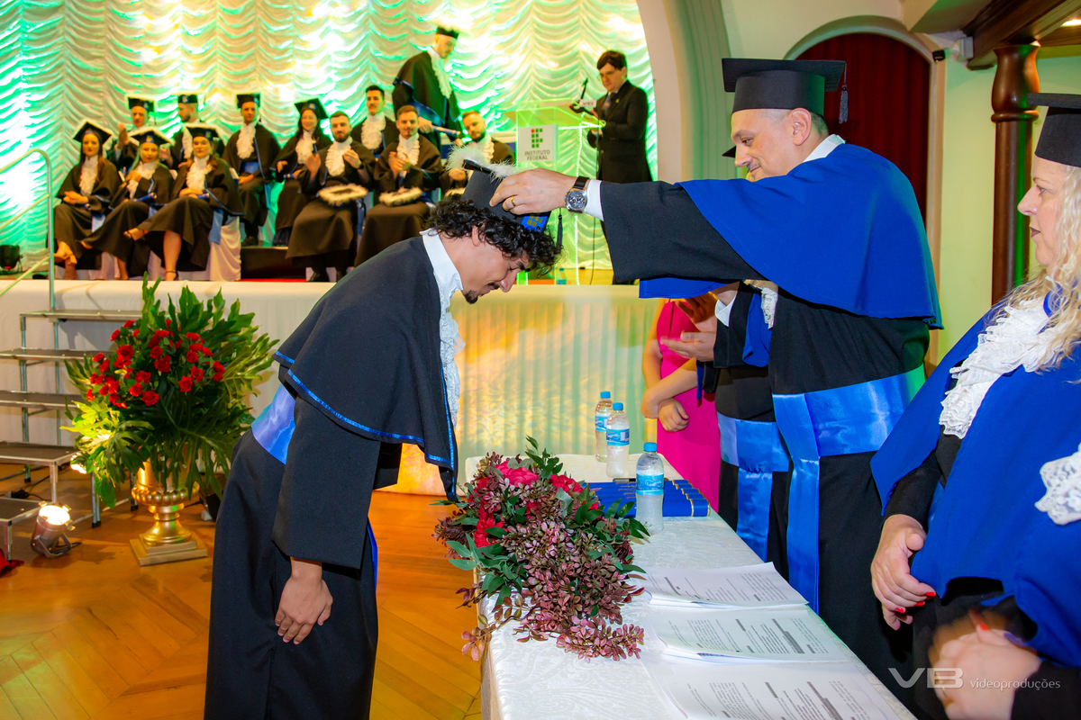 Formatura IFRS Campus Veranópolis, produção de VB Vídeo Produções, na Casa da Cultura de Veranópolis