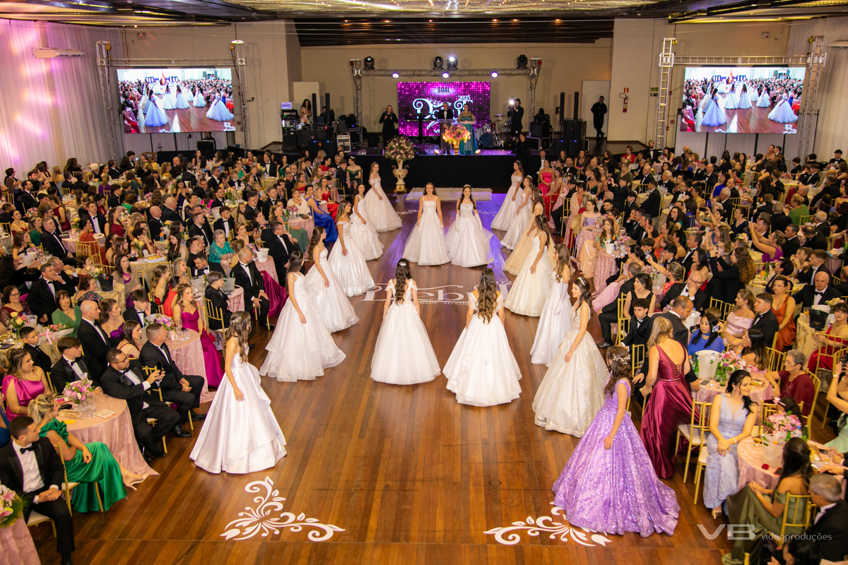 Baile de Debutantes SOAL 2025, Veranópolis, produção de VB Vídeo Produções