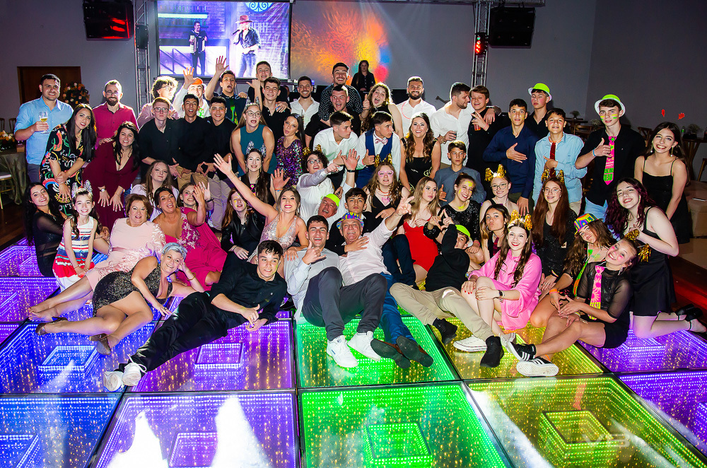 Pista de LED RGB 3D na serra gaúcha