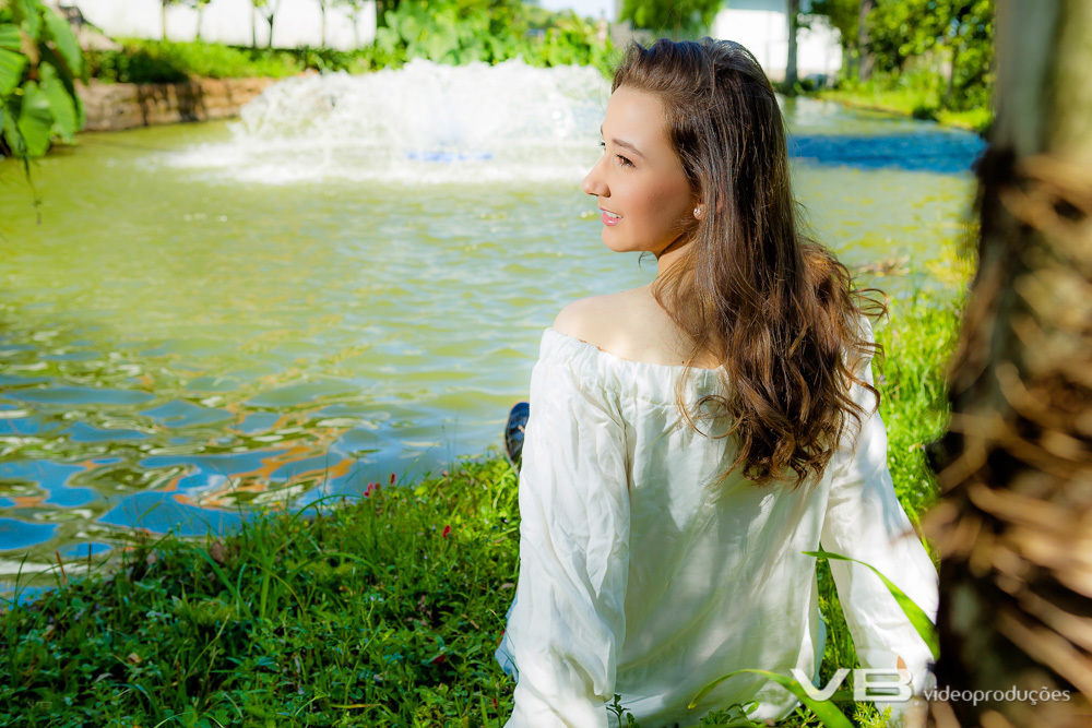 Sessão fotográfica em meio a natureza