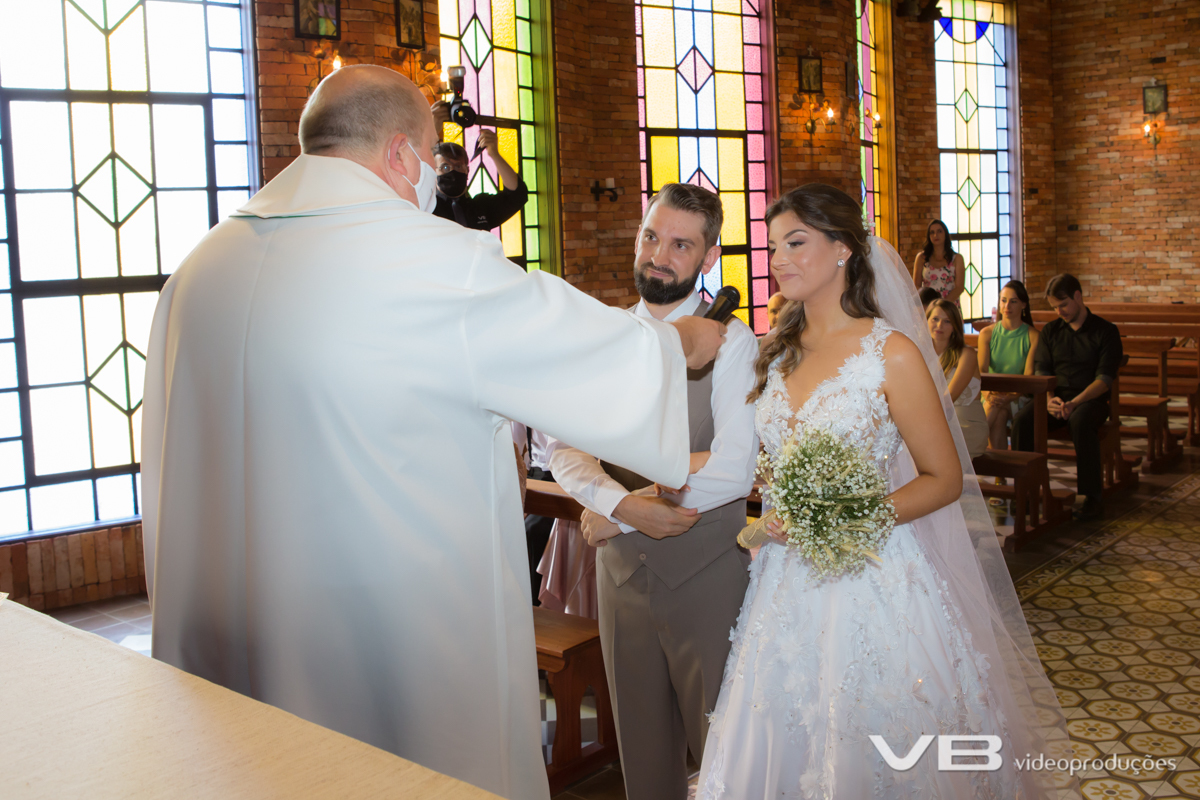 A hora do sim dos noivos