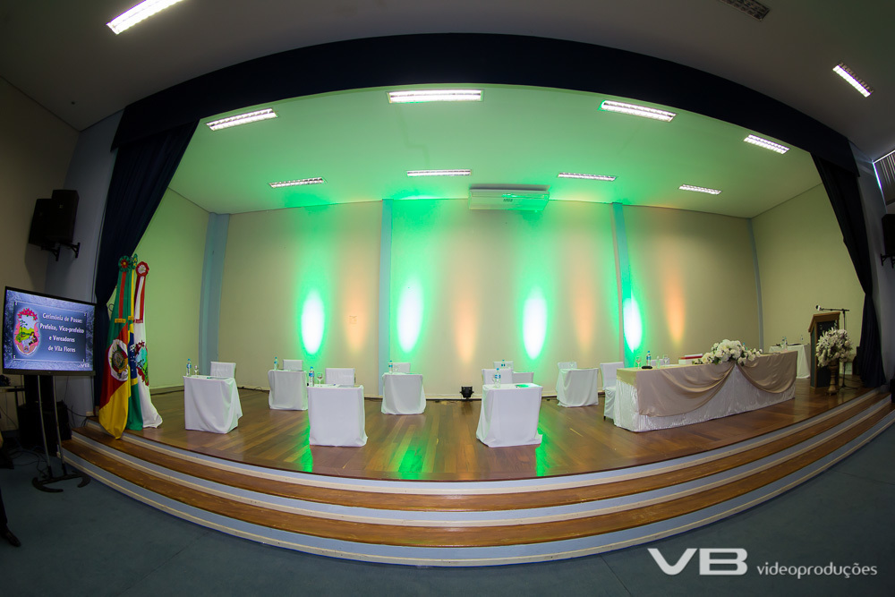 Cerimônia de posse de Vila Flores/RS em 01/01/2021