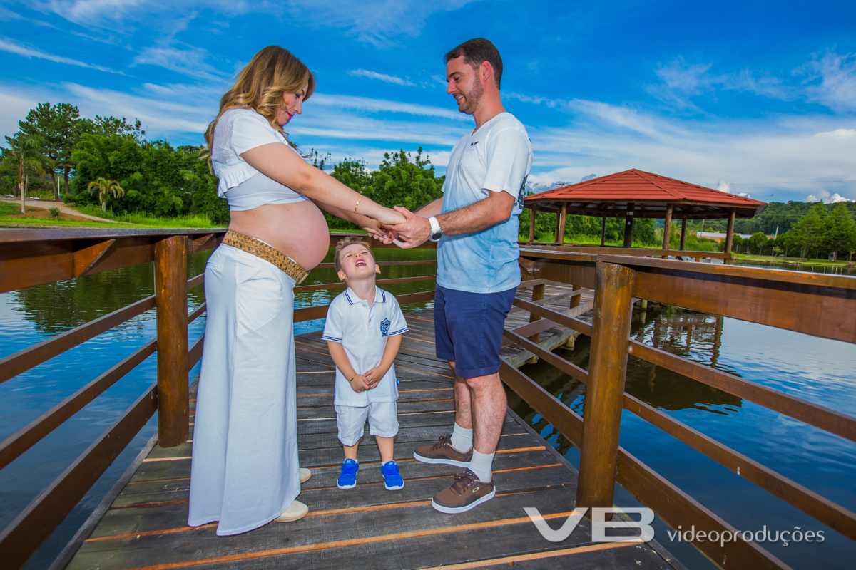 Família em meio a natureza linda