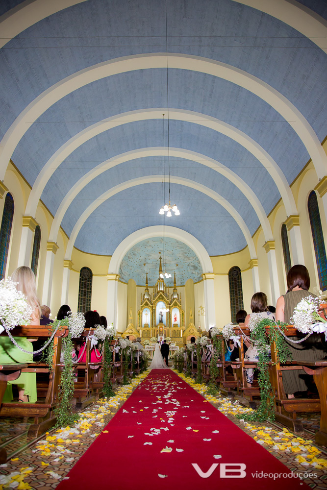 Casamento de Adriano e Roberta na Igreja Matriz de Vila Flores