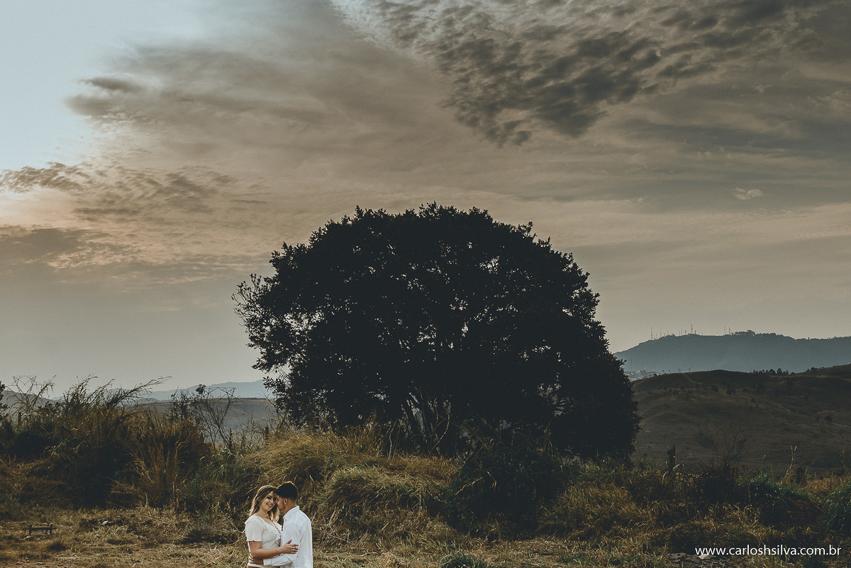 montanhas e arvores e um casal