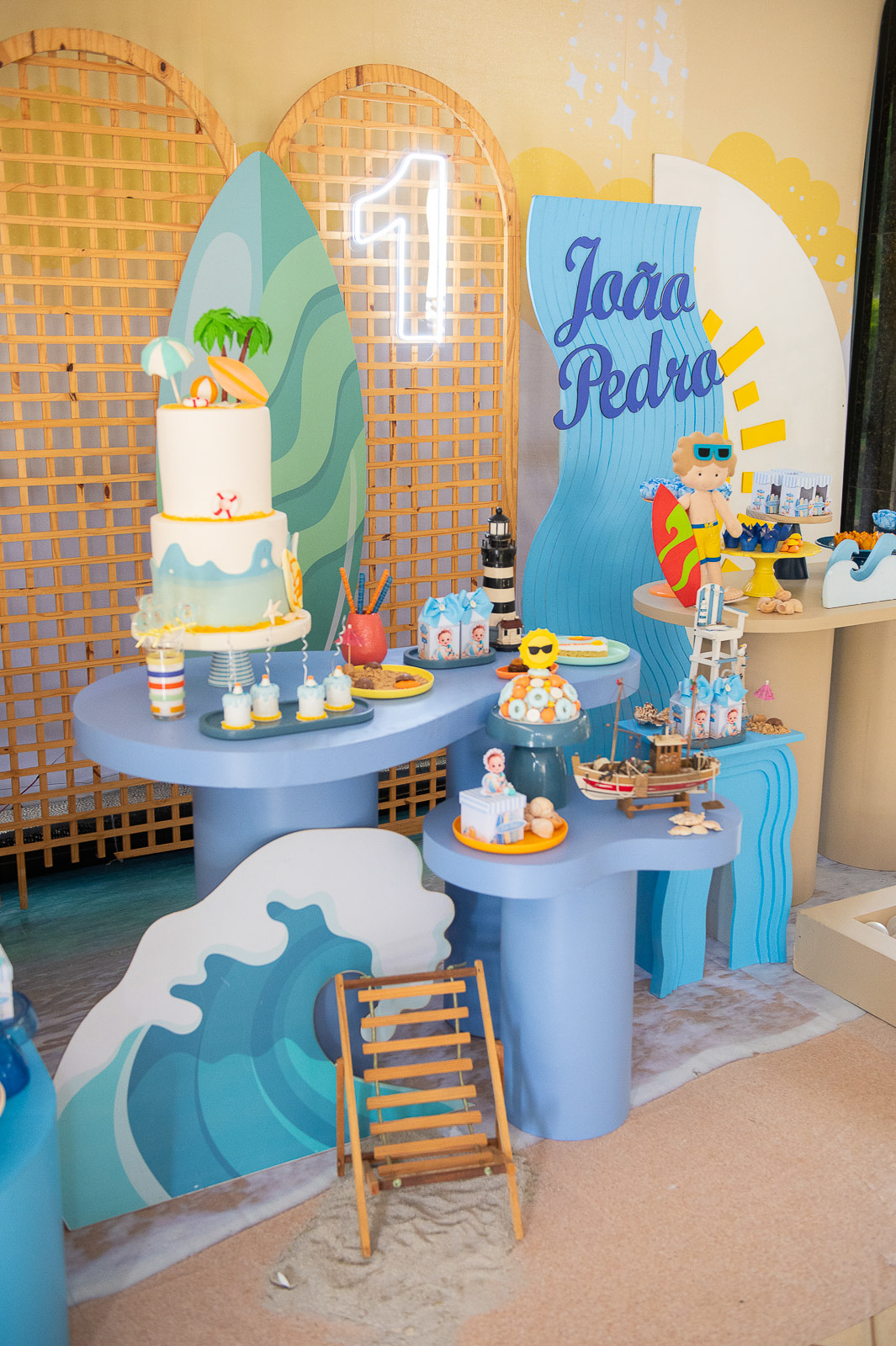 decoração de praia 1 ano