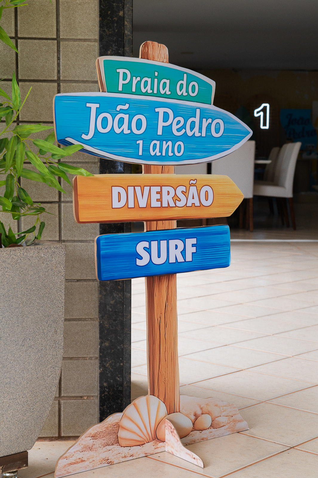 placas de 1 ano decoração