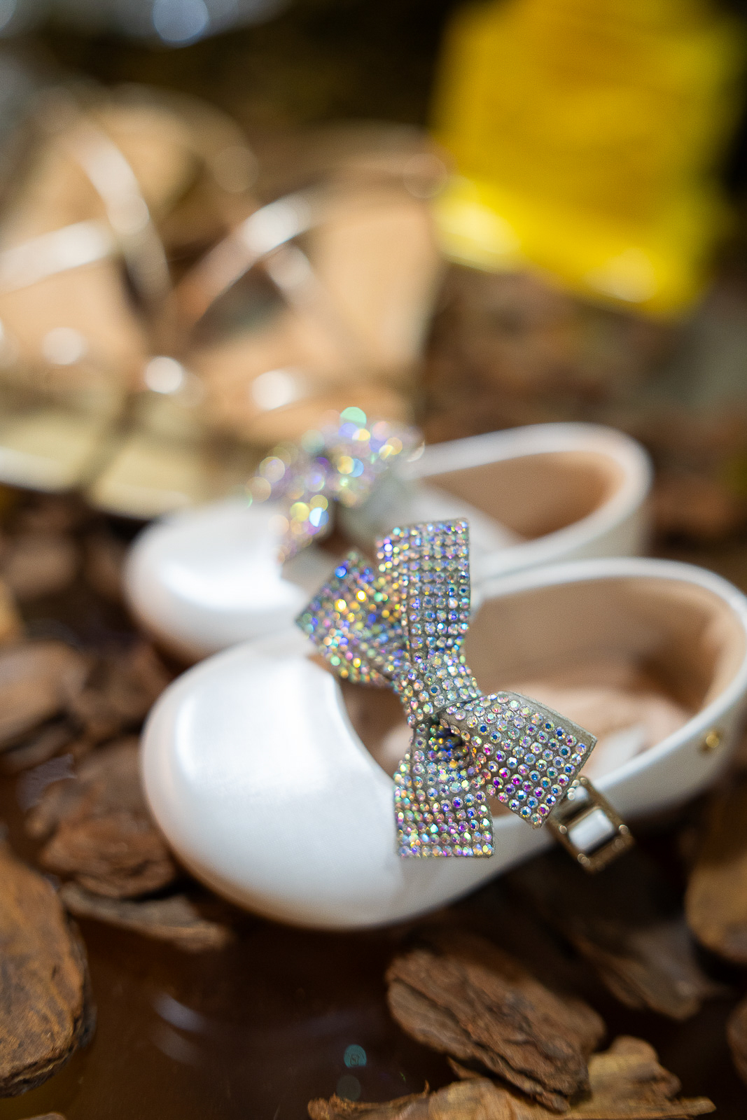 sapatinho da duda e ao fundo o sapato da mamae