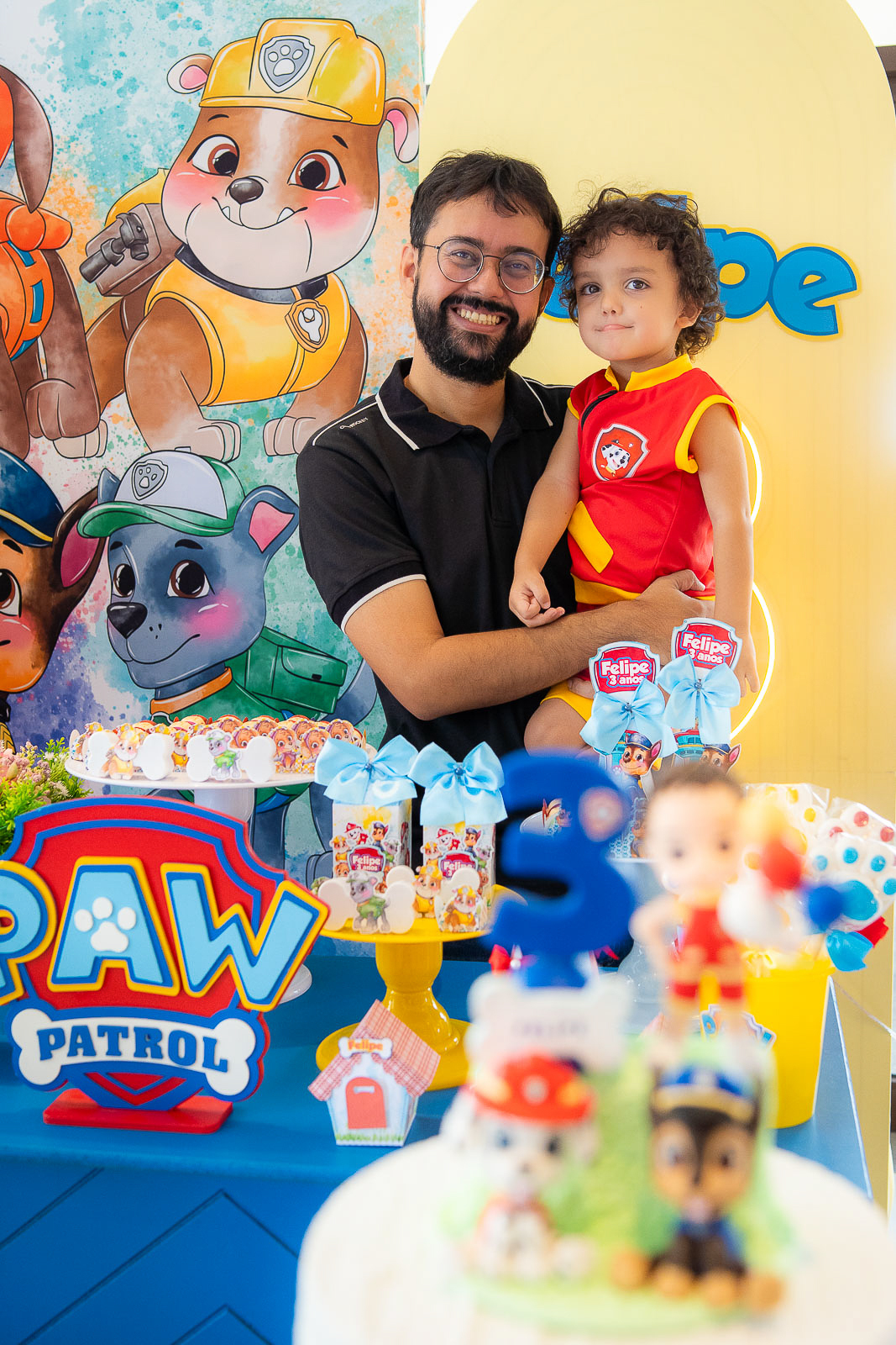 foto com o pai