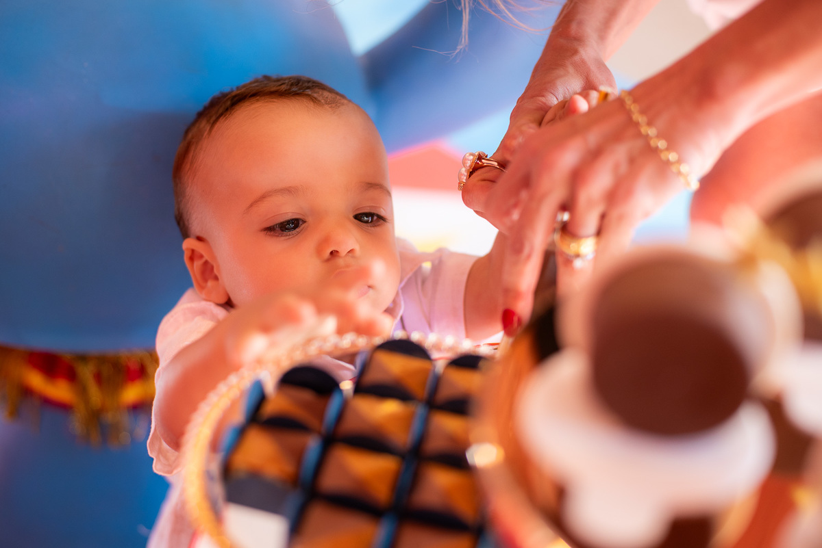 Criança com os doces