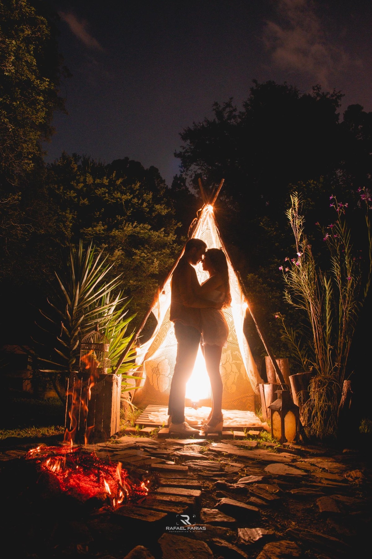 pré wedding na fogueira