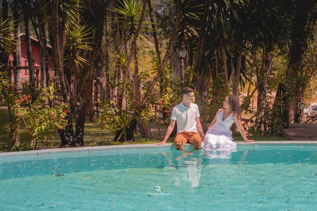 Fotos casal na piscina