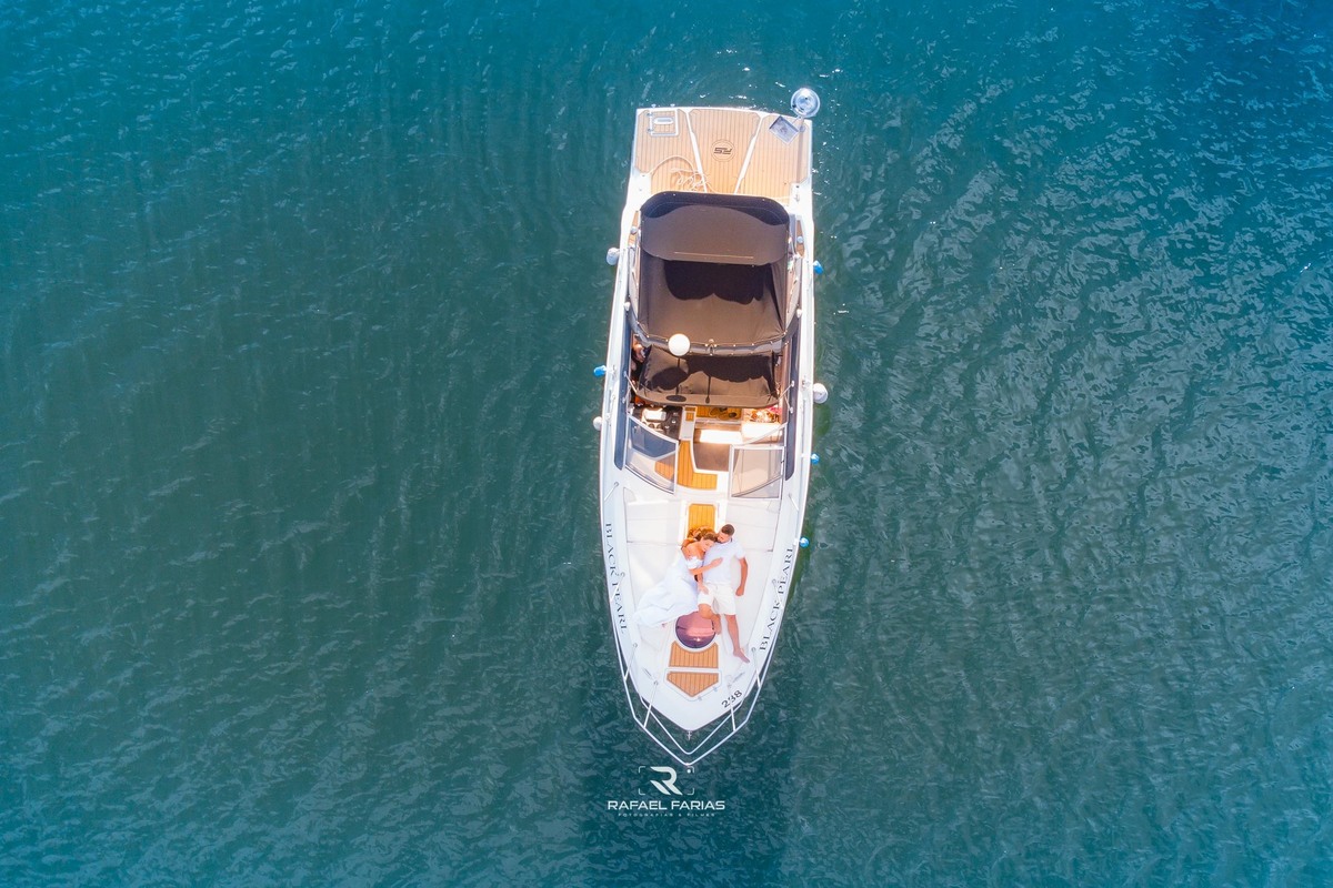 Pré wedding na lancha