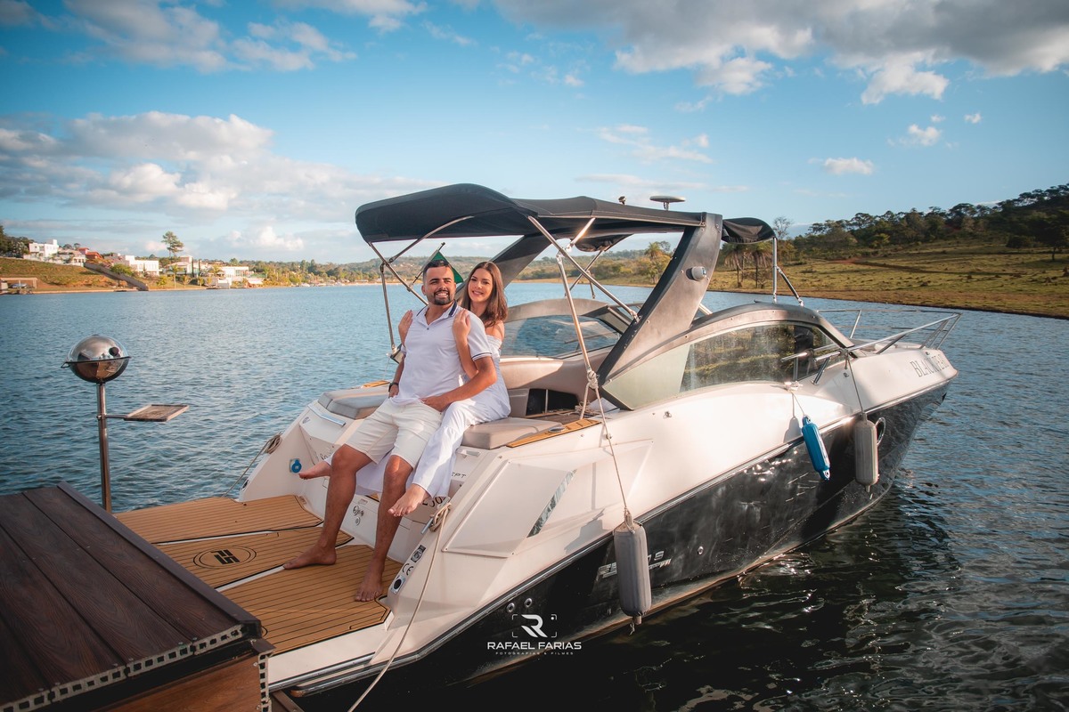 Pré wedding na lancha