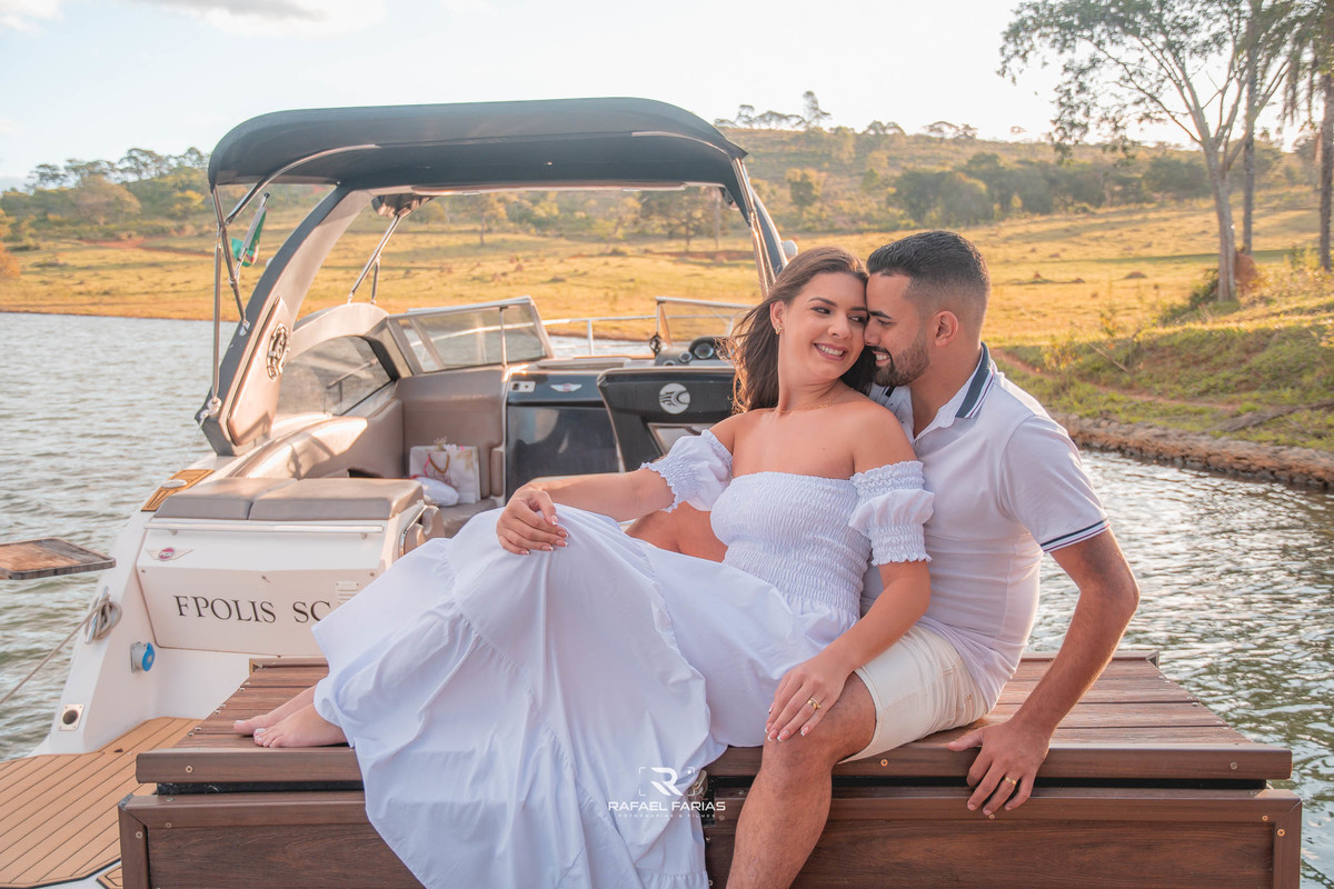 Pré wedding na lancha