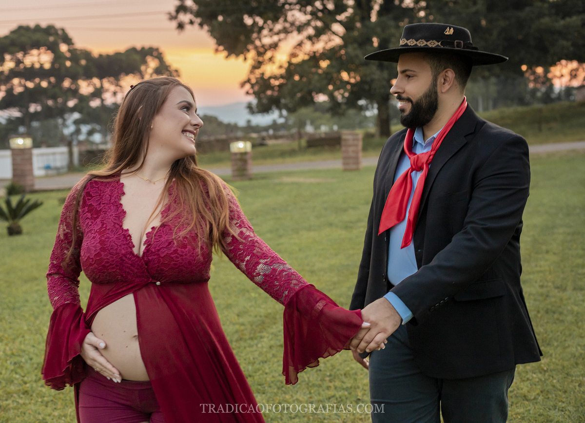 fotos de gestante no campo