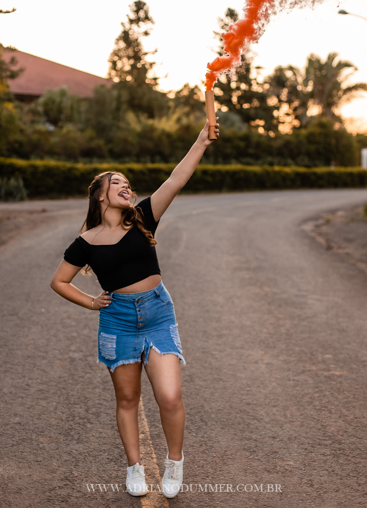 debutante com fumacinha