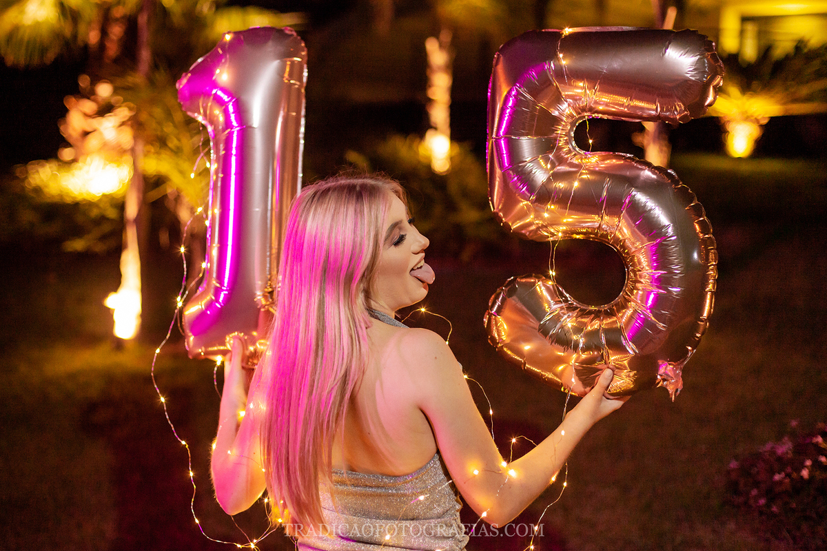 debutante com balao