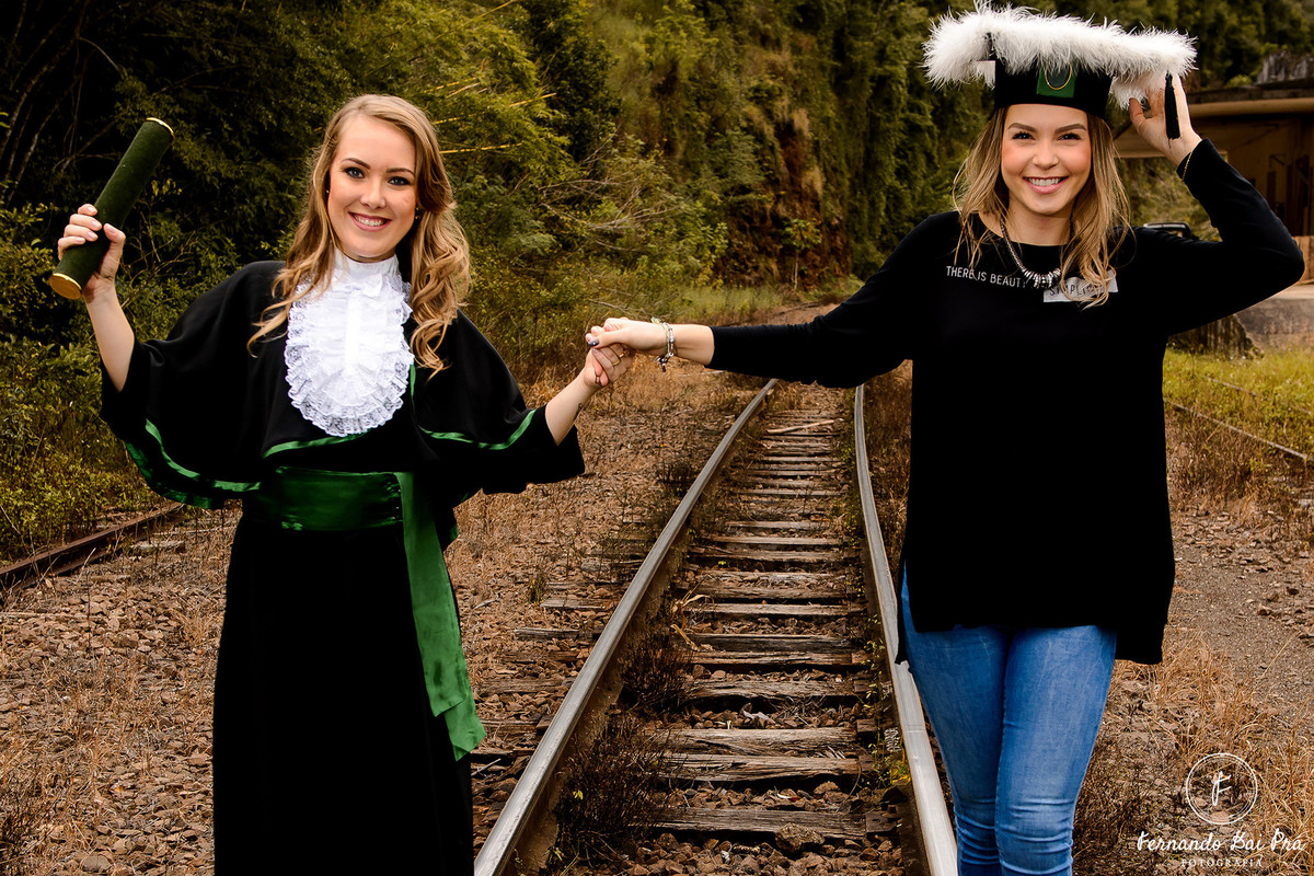 ensaio de formatura com amigas