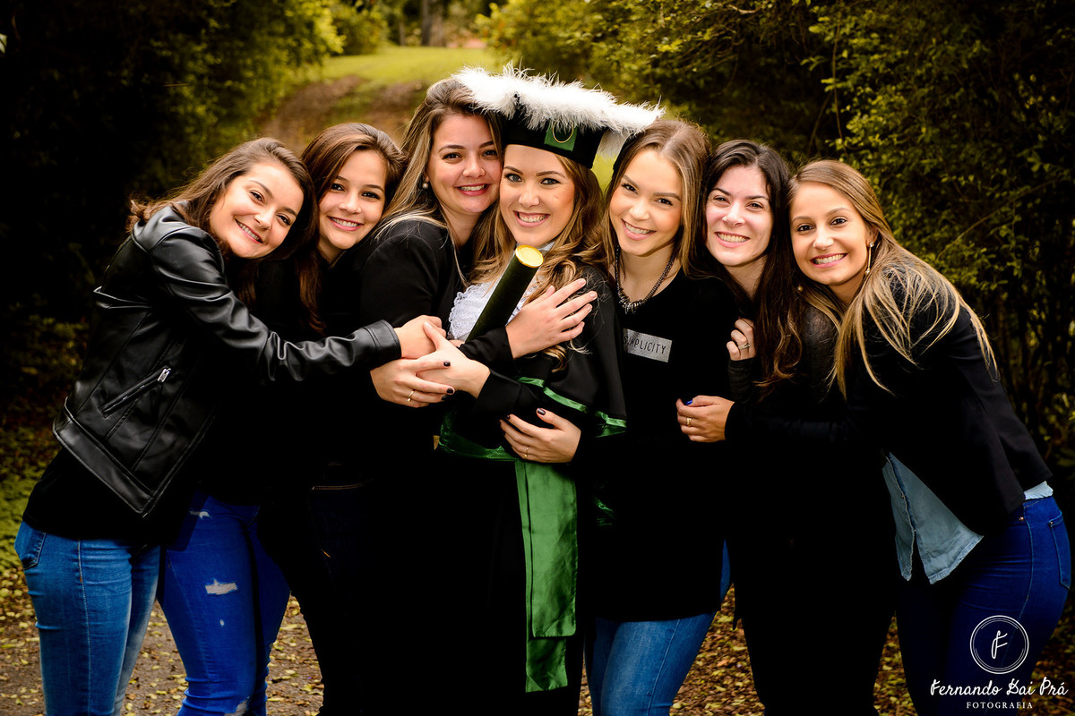 ensaio de formatura com amigas