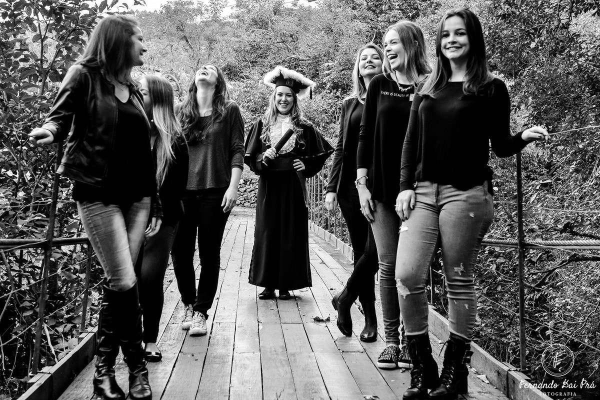 ensaio de formatura com amigas