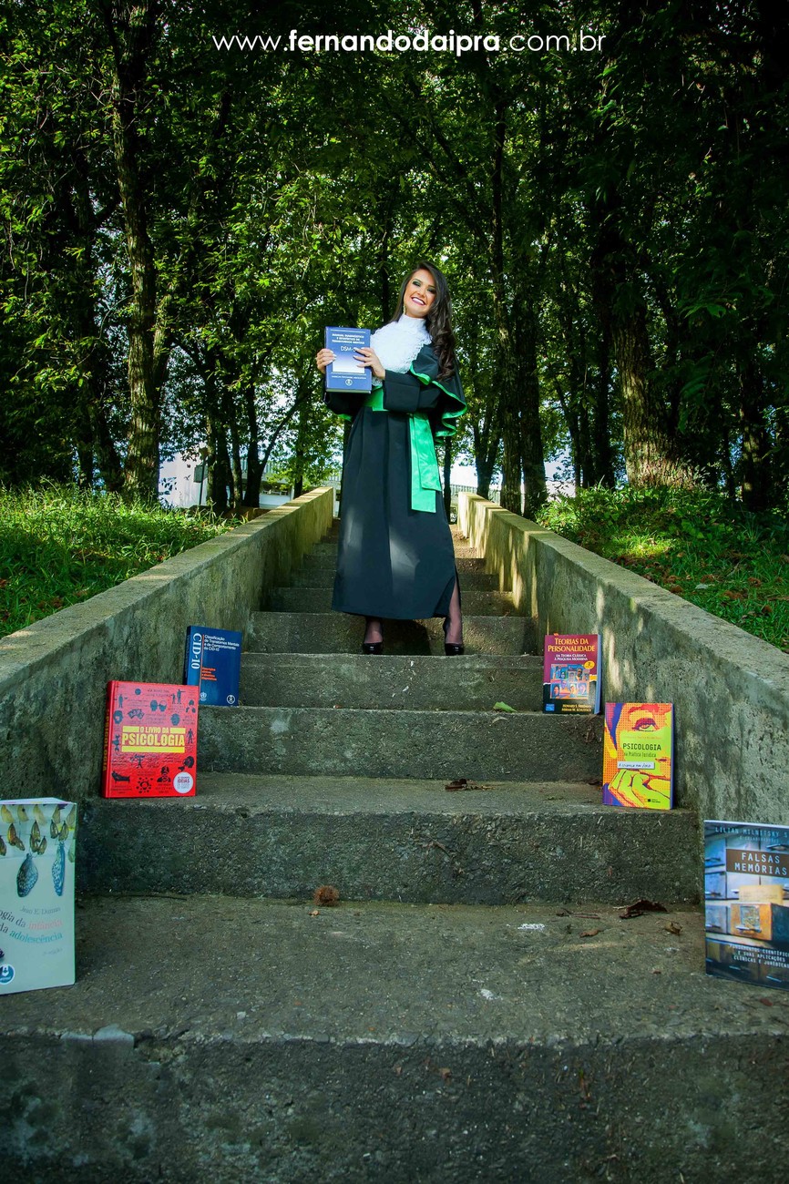 Ensaio de formatura ao ar livre