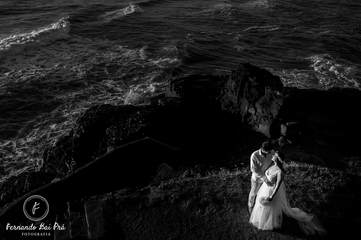 Ensaio de casal na praia