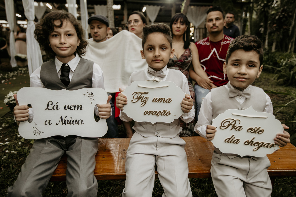 Plaquinhas de casamento
