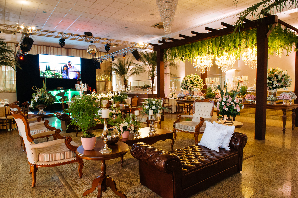 Decoração do salão Monte Castelo