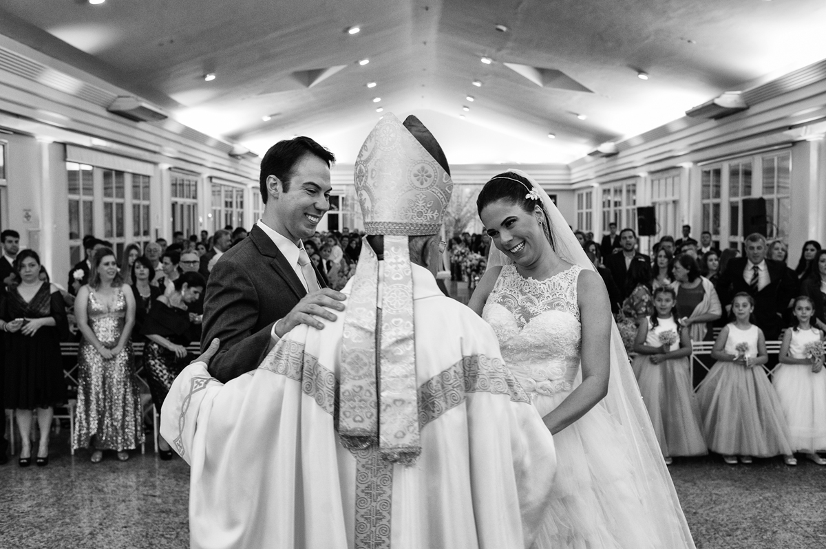 Celebração da igreja brasileira para casamento