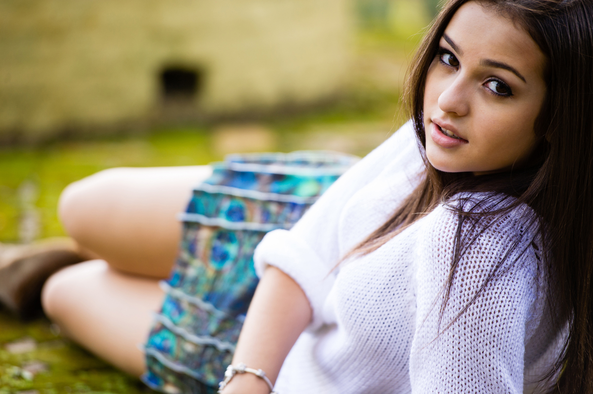 debutante com olhar sensual