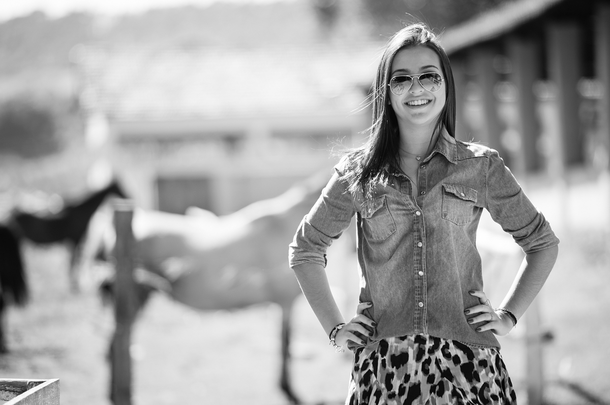 descontração de debutante