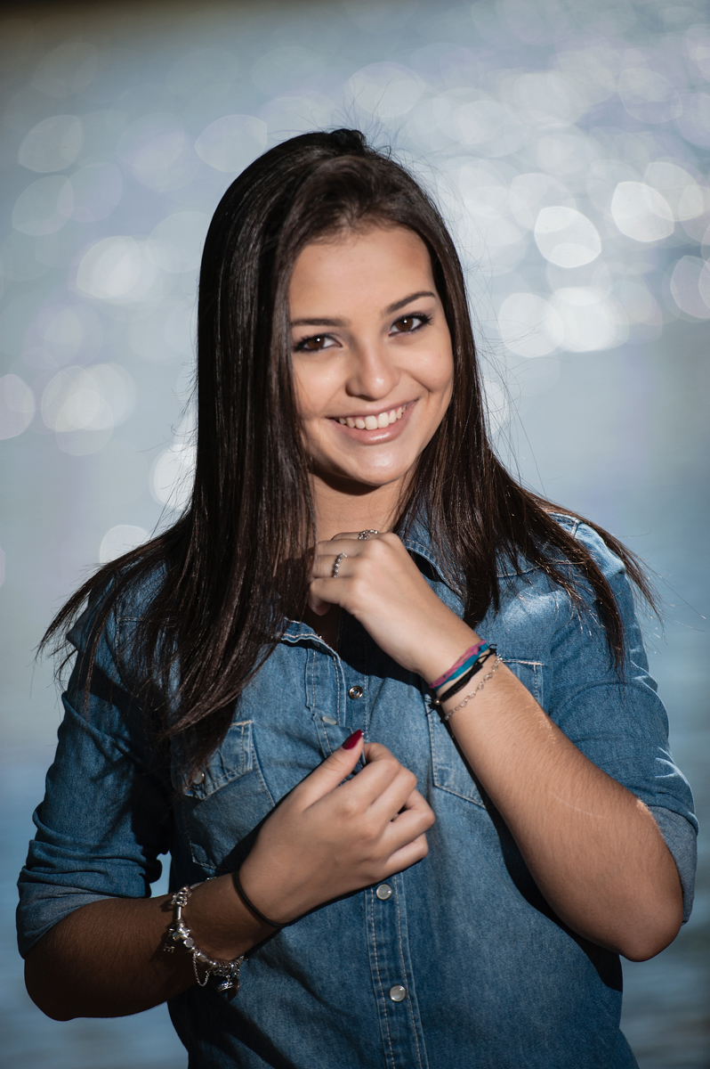 retrato frente ao lago