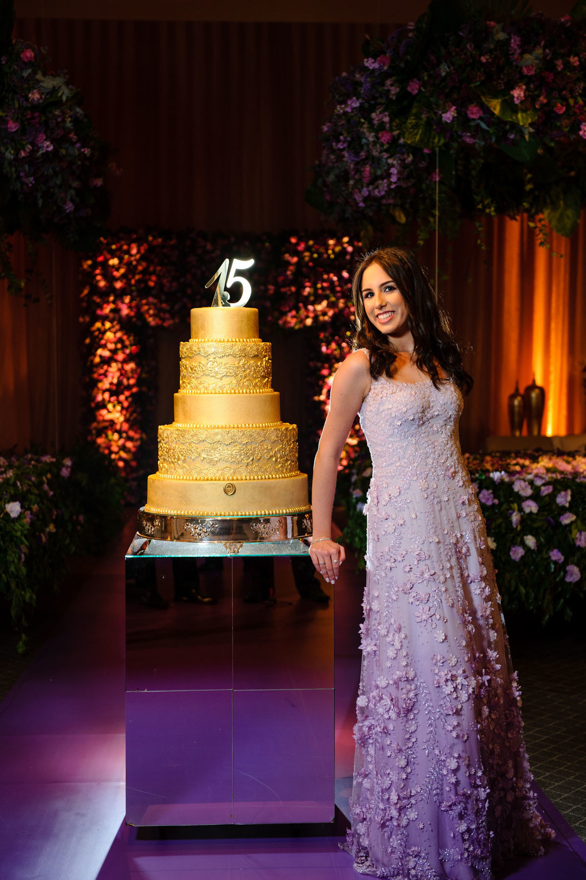 debutante fotografa no bolo