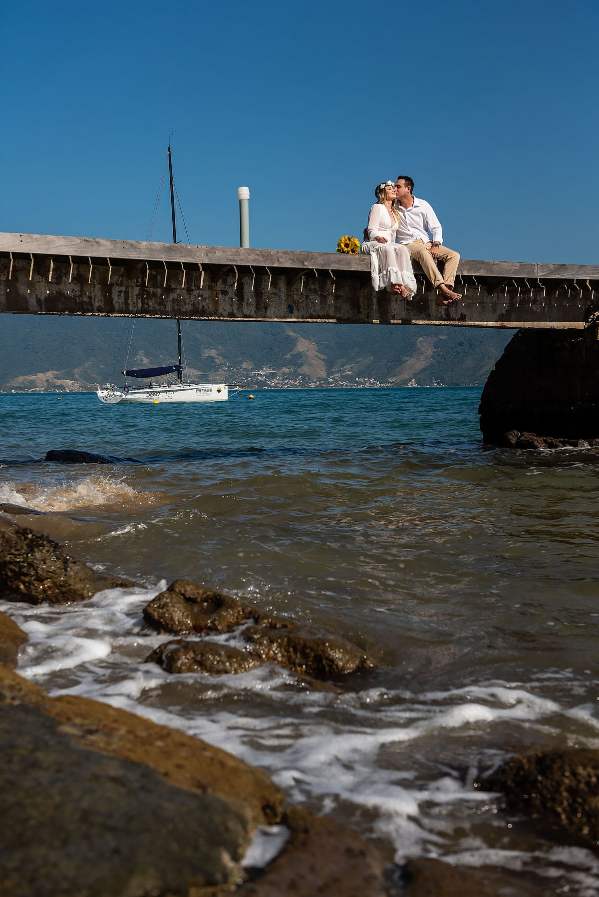 ensaio trash the Dress em Ilhabela 
