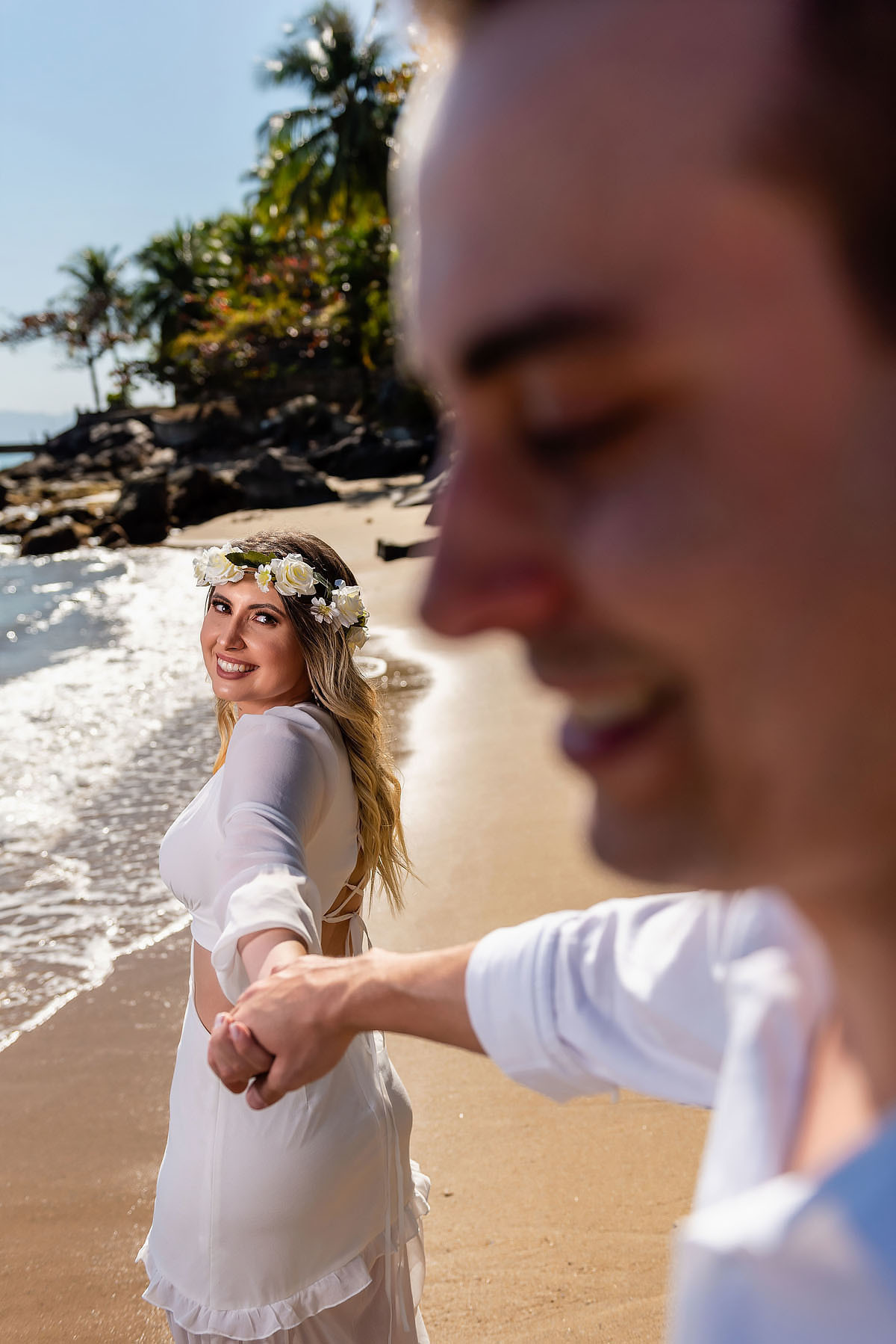 ensaio trash the Dress em Ilhabela 