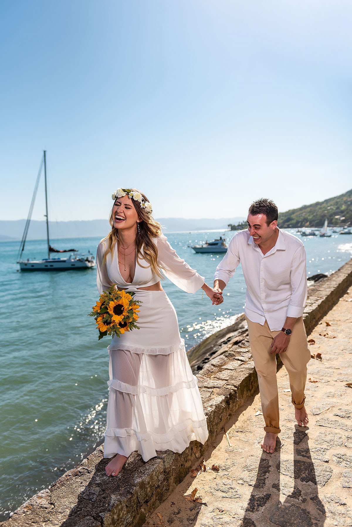 ensaio trash the Dress em Ilhabela 