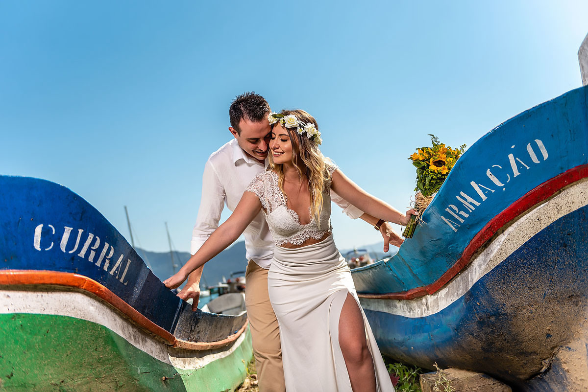 ensaio trash the Dress em Ilhabela 