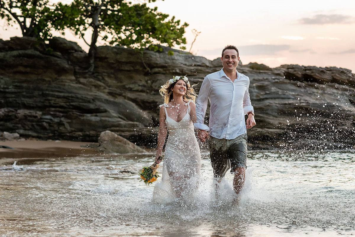 ensaio trash the Dress em Ilhabela 