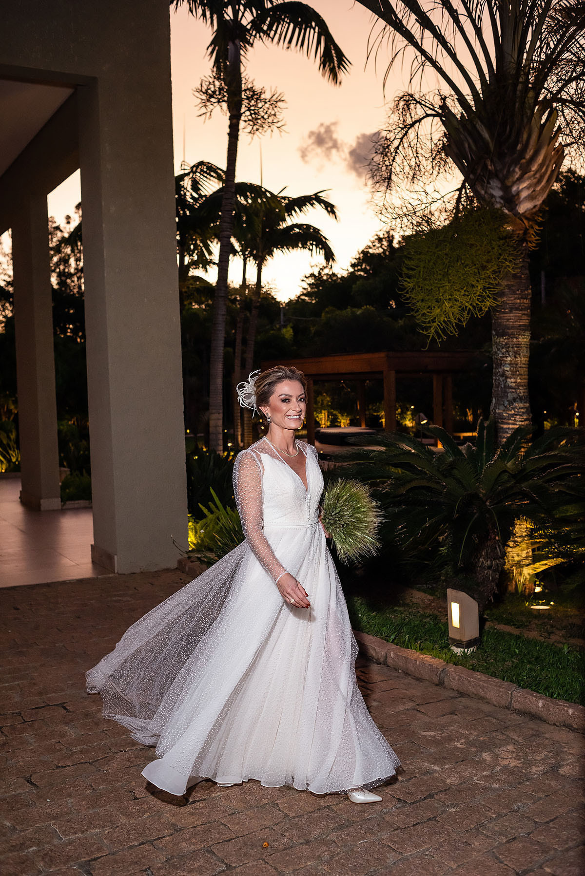 Entrada da noiva no Portal Girasol