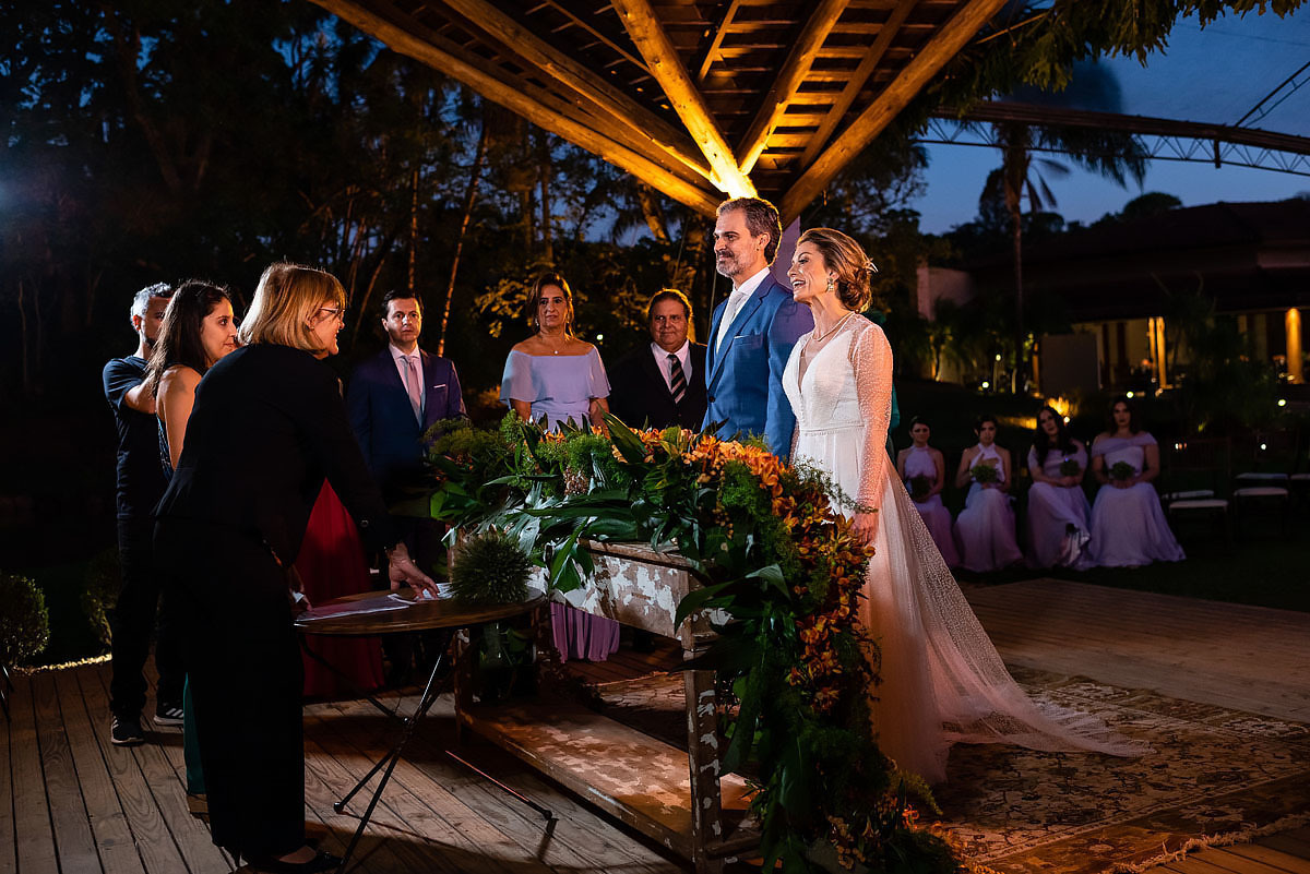 casamento a noite no Portal Girasol