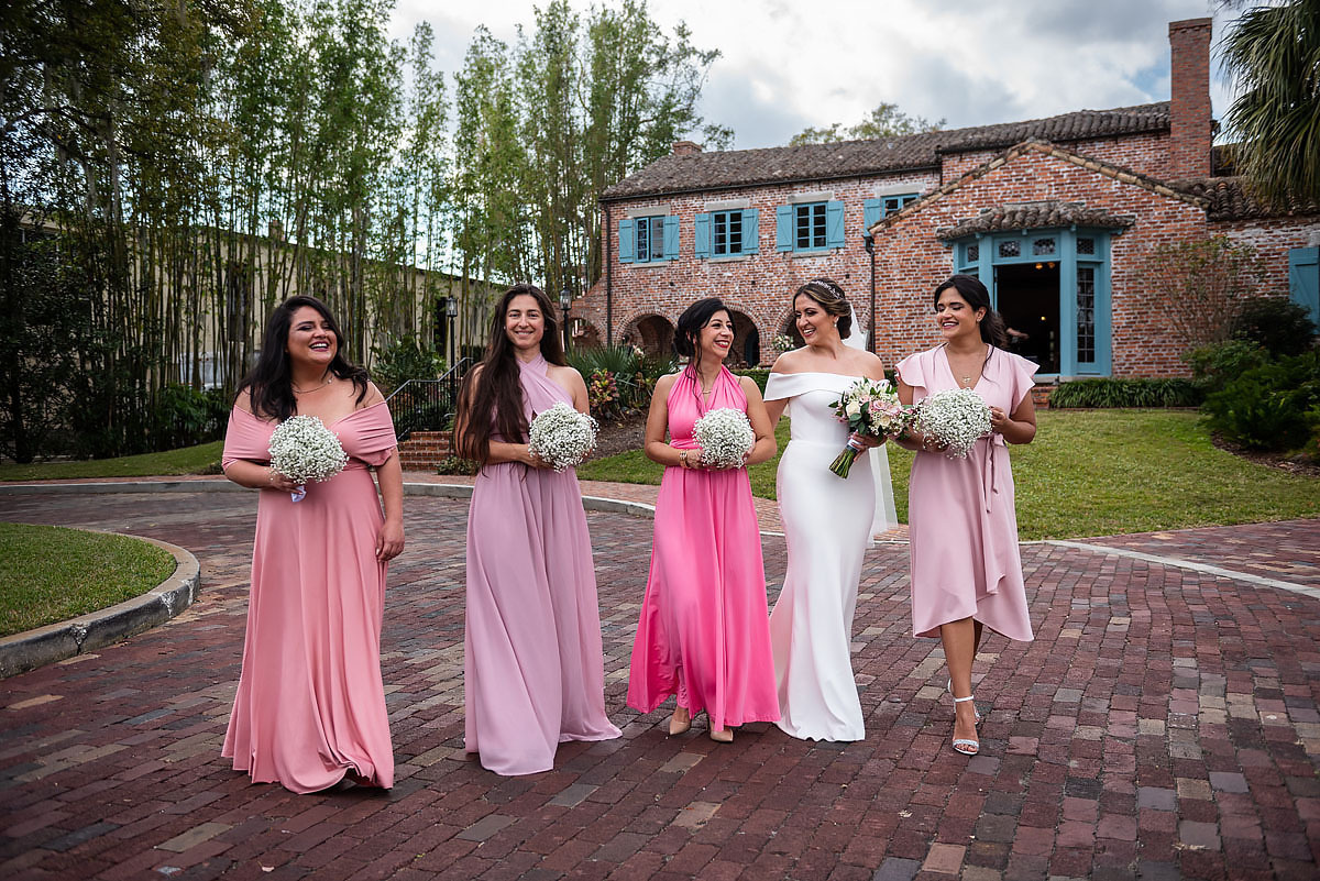 Casamento em Casa Feliz, Orlando, Fotógrafo brasileiro nos Estados Unidos, retrato de padrinhos