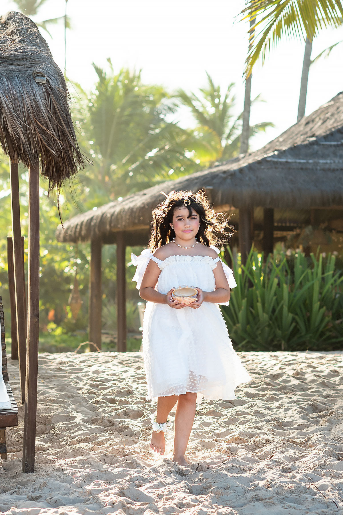 Casamento na praia, entrada da noivinha