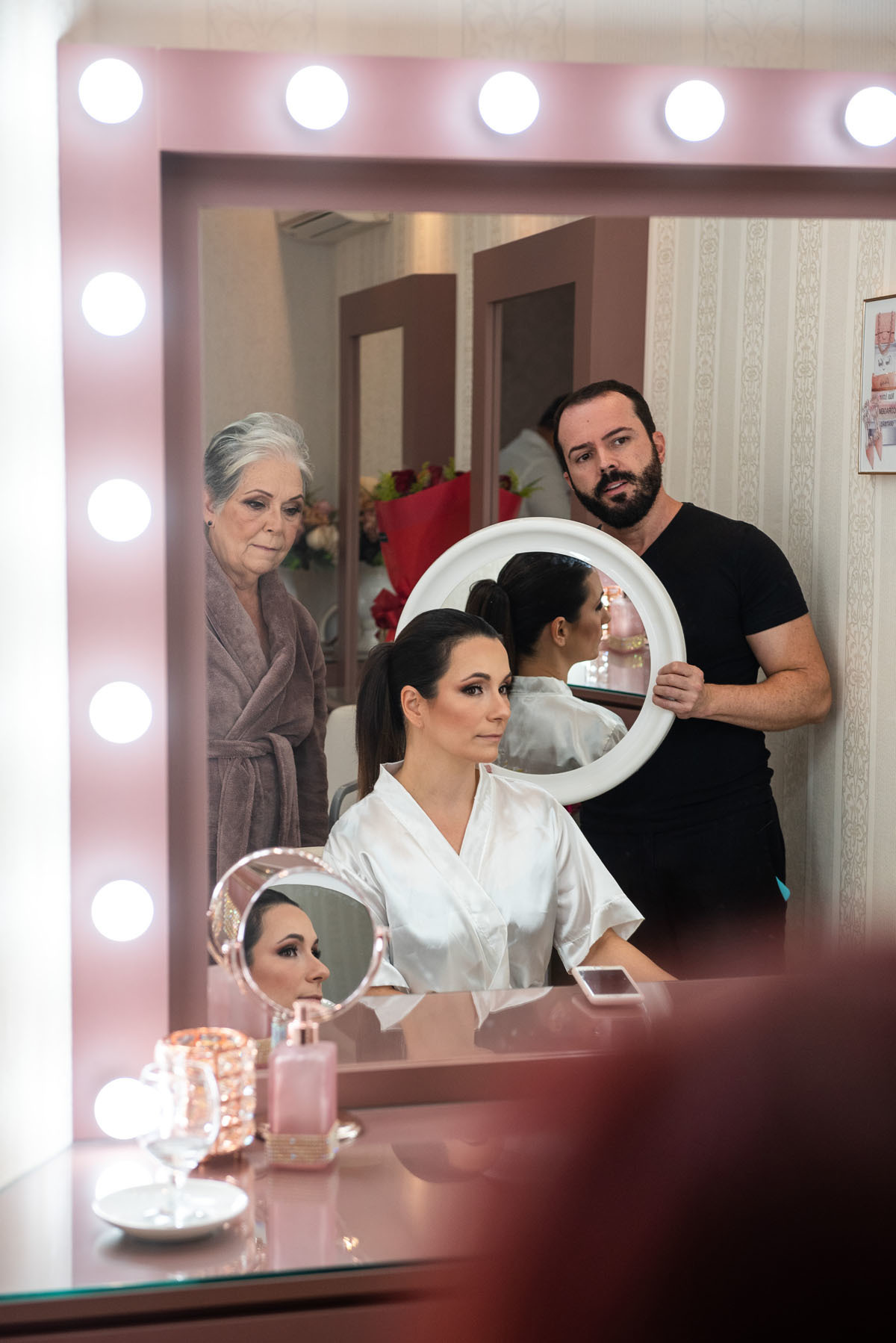 Making of de noiva na Neide Medina, Jundiaí