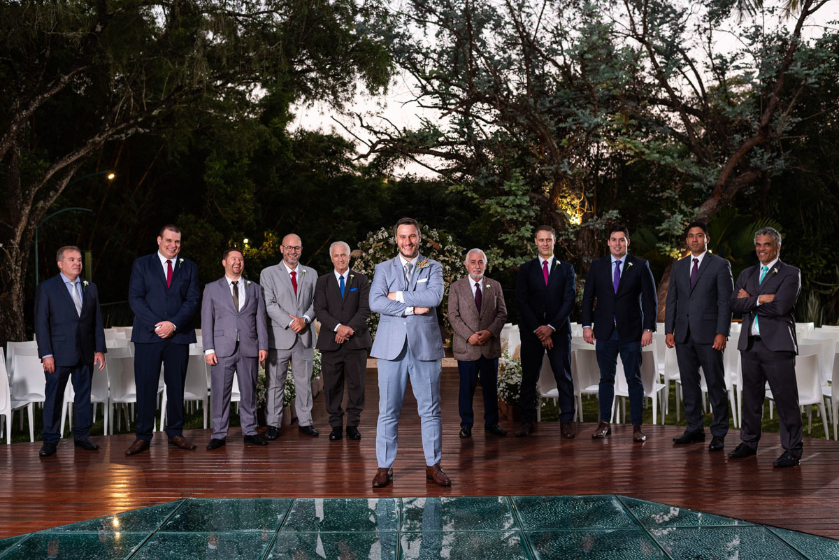 retrato dos padrinhos casamento no alto das palmeiras